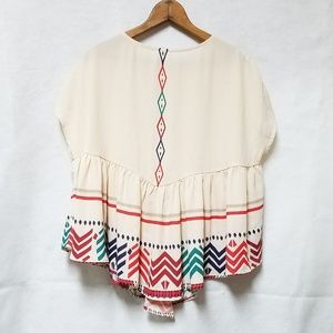 Tops - Loose Fitting Flowy Southwest Style Blouse Sz L Tops - Loose Fitting Flowy Southwest Style Blouse Sz L